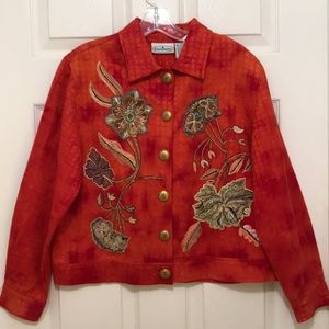 Orange Patchington Jacket! PS Bust 41” Gorgeous!